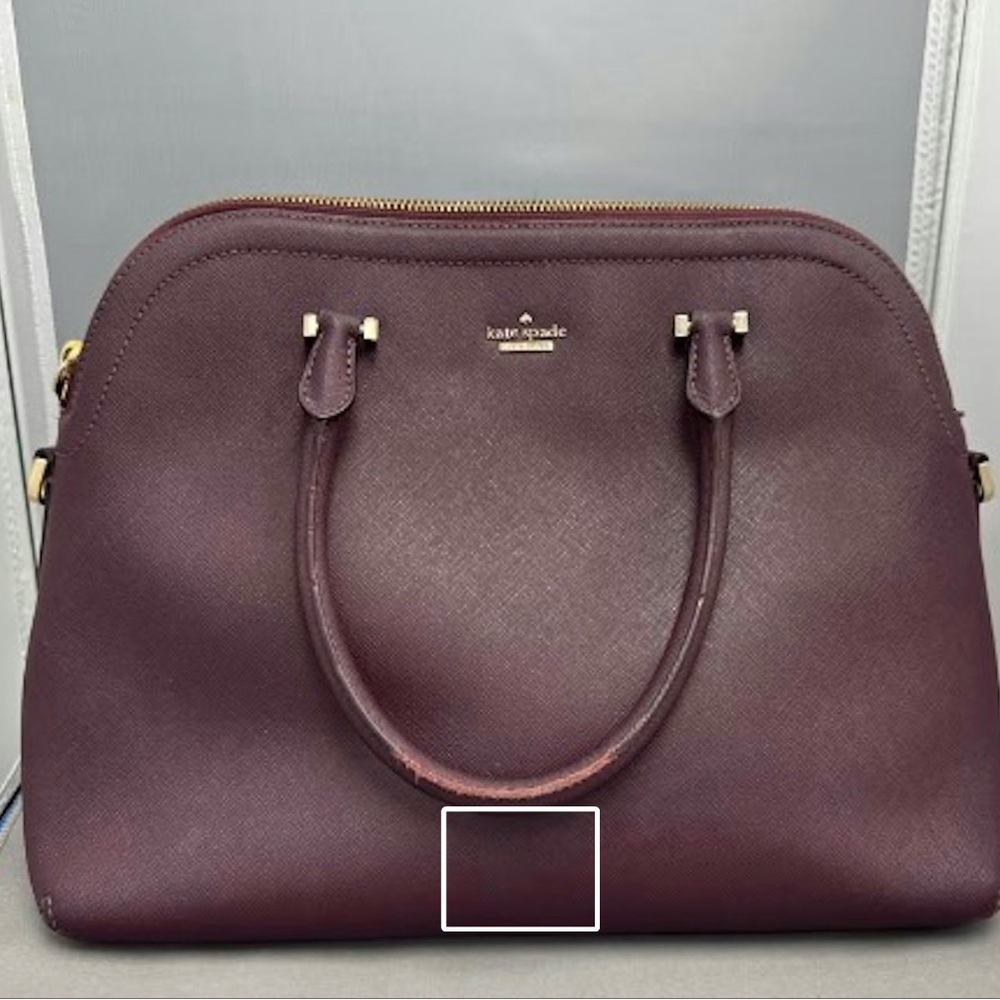 Kate Spade Burgundy Leather Handbag
